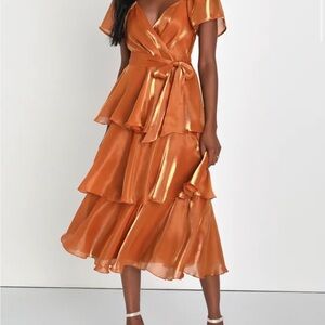 Elegant Orange Dress